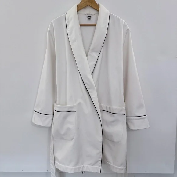 J. Crew Crisp White Terry Robe Large/XL - Picture 5 of 13